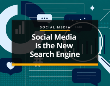 Social search infographic showing how social media platforms are replacing traditional search engines for business discovery and consumer research.